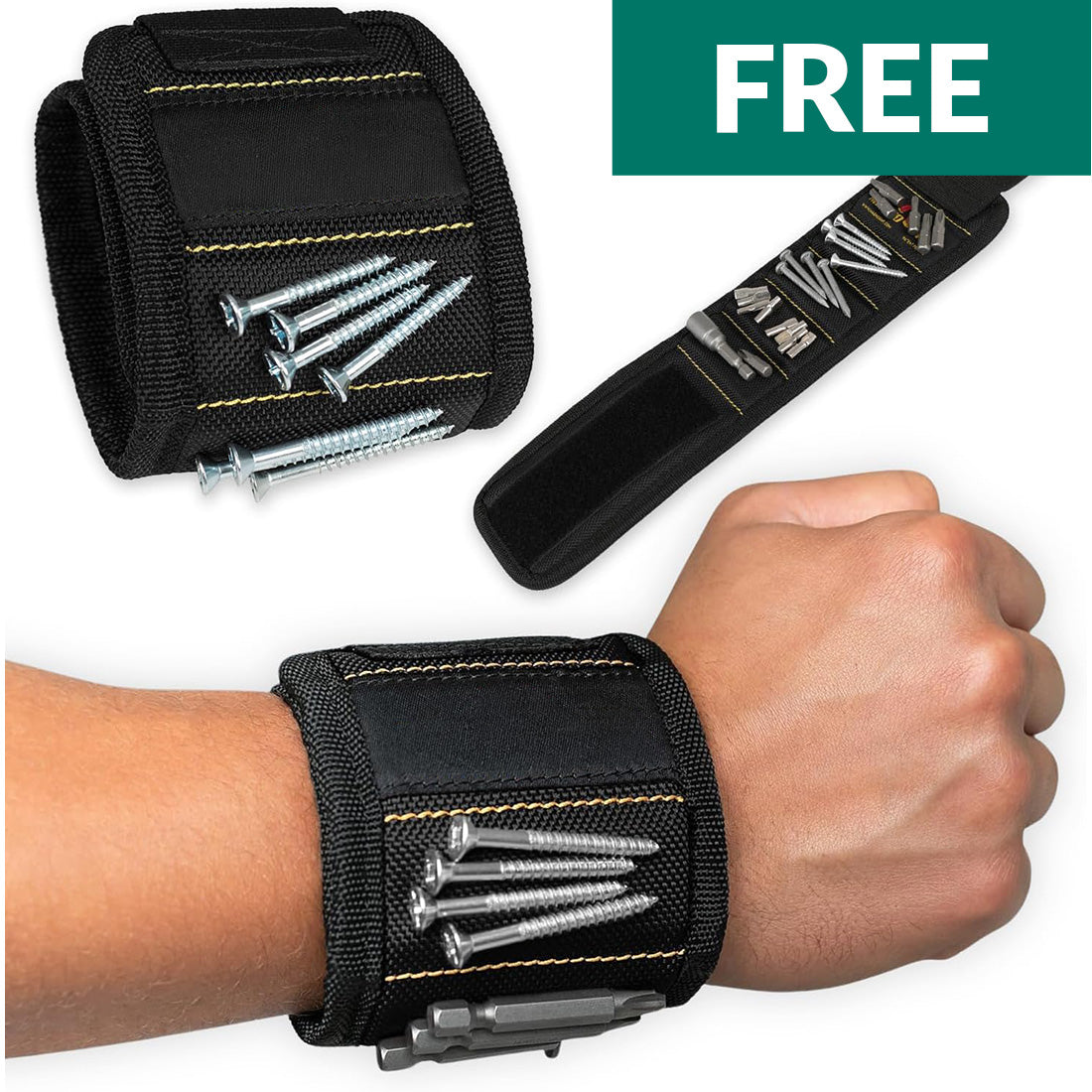 Magnetic Wristband for Holding Screws