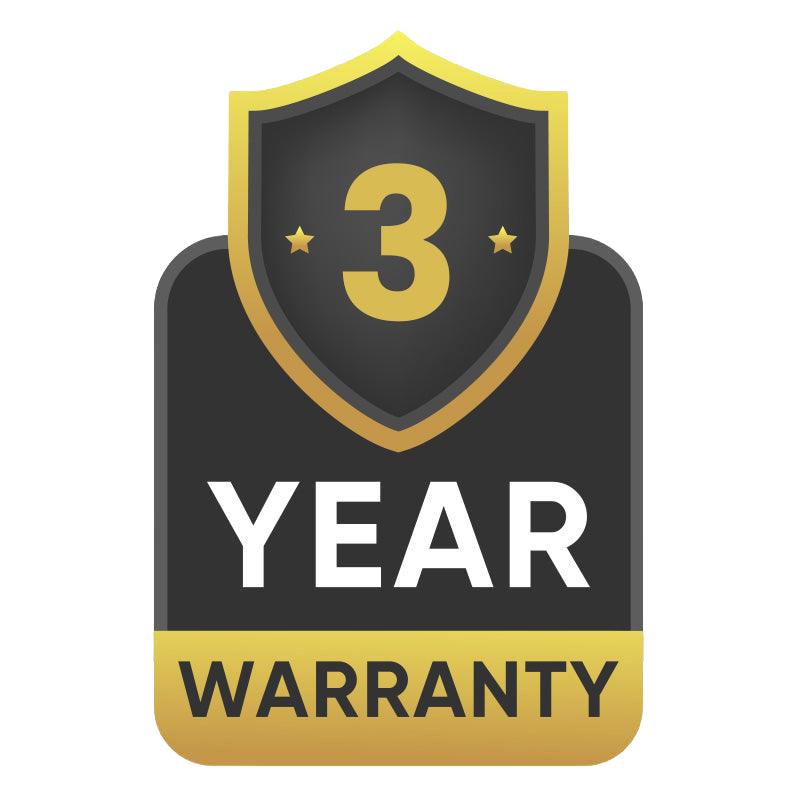 3 Year Warranty
