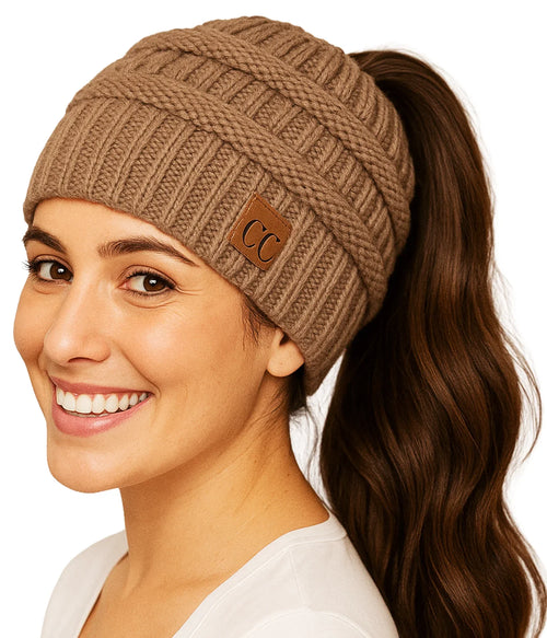 Knit Ponytail Beanie