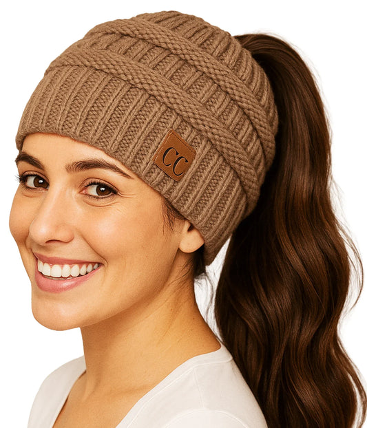 Knit Ponytail Beanie